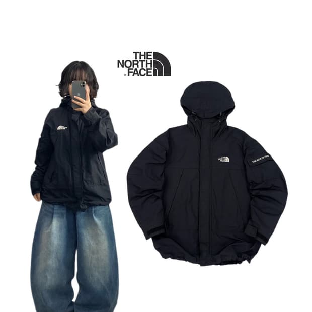 노스페이스 고프코어 바람막이 자켓 블랙