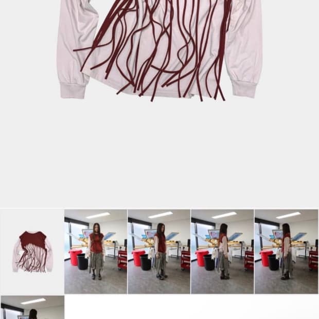 공테잎 백 프린지 티 