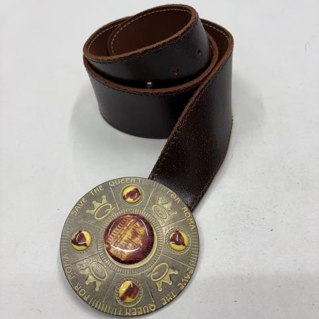 ltaly vintage 웨스턴 로마 버클 벨트