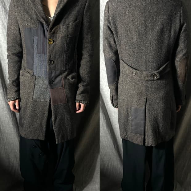 Junya Watanabe 13AW Patchwork Wool Coat