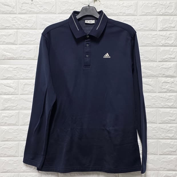 택포// 아디다스 남성 긴팔 폴로 셔츠 XL 네이비