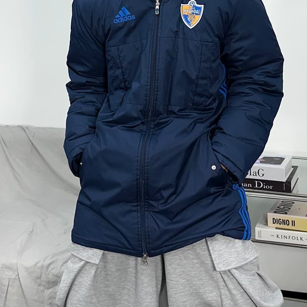 아디다스 k리그 울산 현대 콘디보16 롱패딩 105