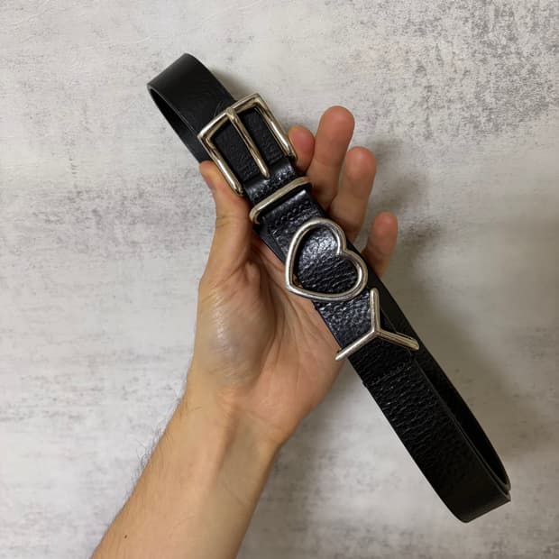 와이프로젝트 하트 이니셜 벨트