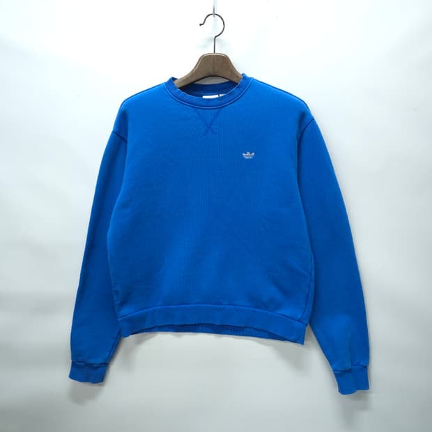 아디다스 남성 슈무 로고 블루 크루넥 맨투맨 (L사이즈)