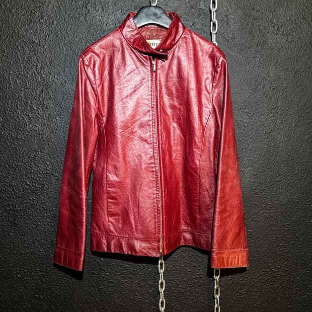 Red Sheep Leather Jacket