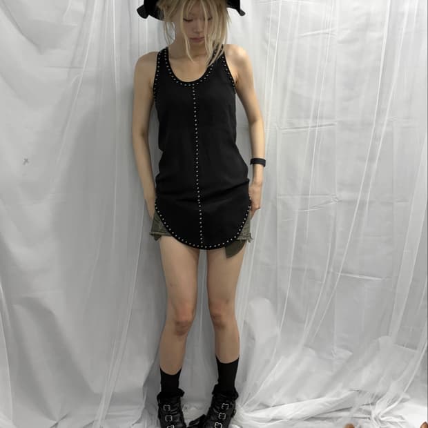 [Sommers] Stud Sheer Long Sleeve