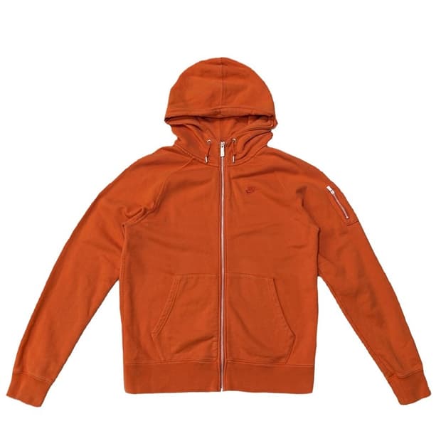 NIKE 오렌지 후드집업 S, L