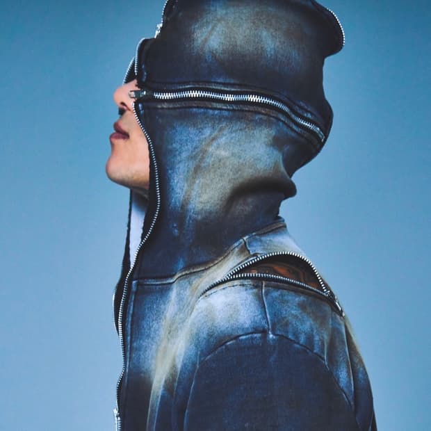 몸만와 4WAY ZIP-UP HOODIE (COTTON DENIM) 1