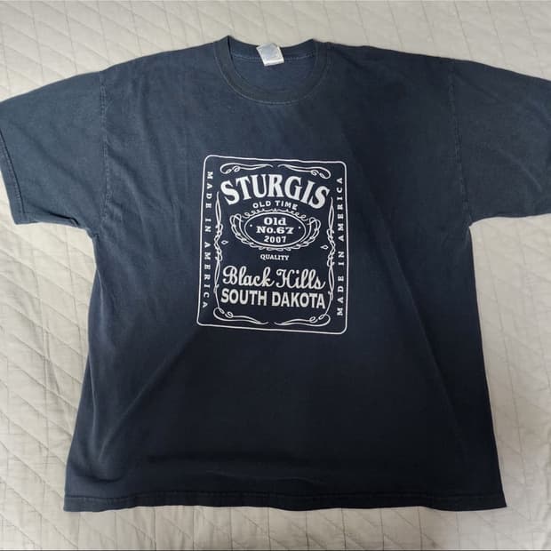 [2XL] OOs 잭다니엘, 할리데이비슨 오마주 사우스다코타 티셔츠