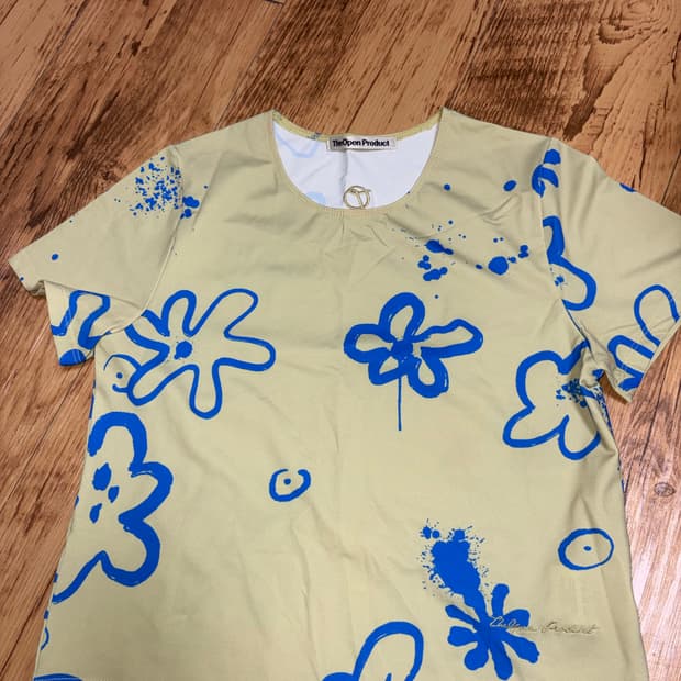 더오픈프로덕트 openyy 플라워 베이비 반팔티