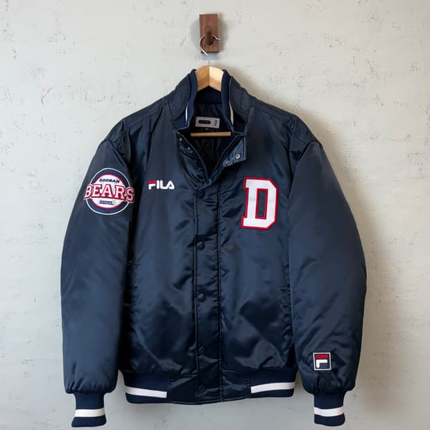 휠라 두산베어스 동계용 야구 점퍼