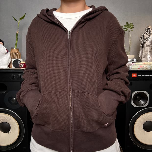 올드네이비 와플 후드집업