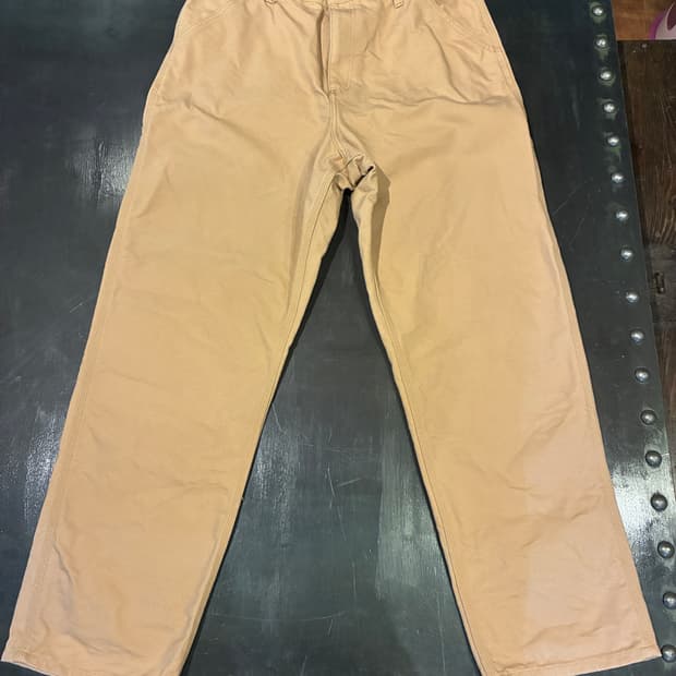 34) 칼하트 WIP 싱글니 팬츠 베이지