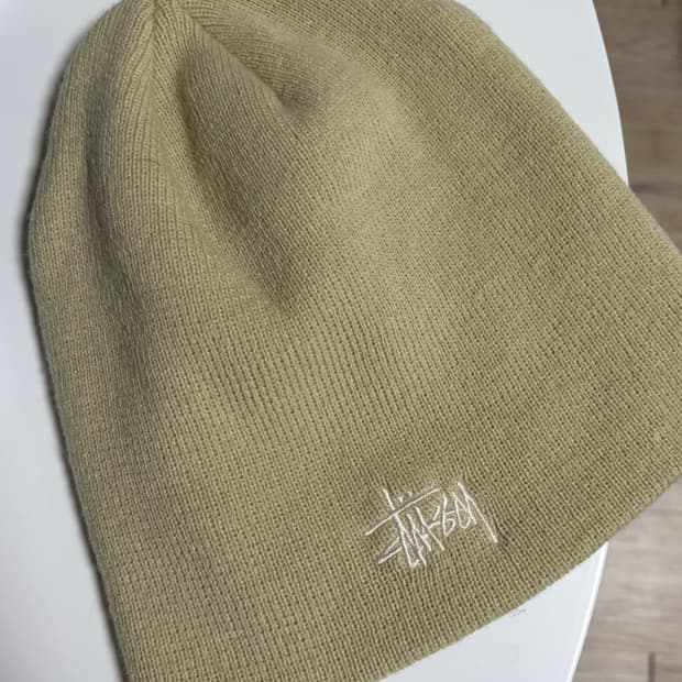 스투시 베이지 비니