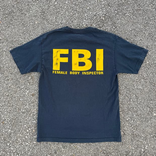 FBI  Parody American vintage tshirt 빈티지