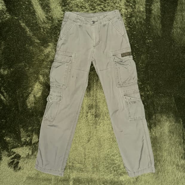 [S] 알파인더스트리 재팬 릴리즈 멀티 카고 팬츠 세이지 그린