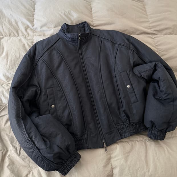 엘무드 벌키 크롭 봄버자켓 48