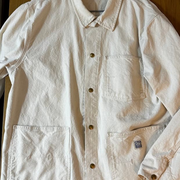 폴로 데님 프로젝트 페인터 아이보리 자켓