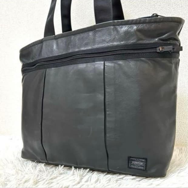 요시다 포터 소가죽 토트백