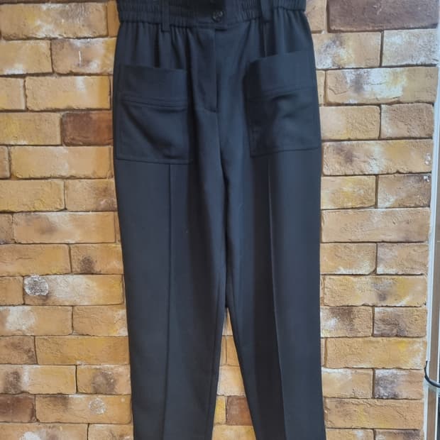 럭키슈에뜨 블랙 슬랙스 팬츠36