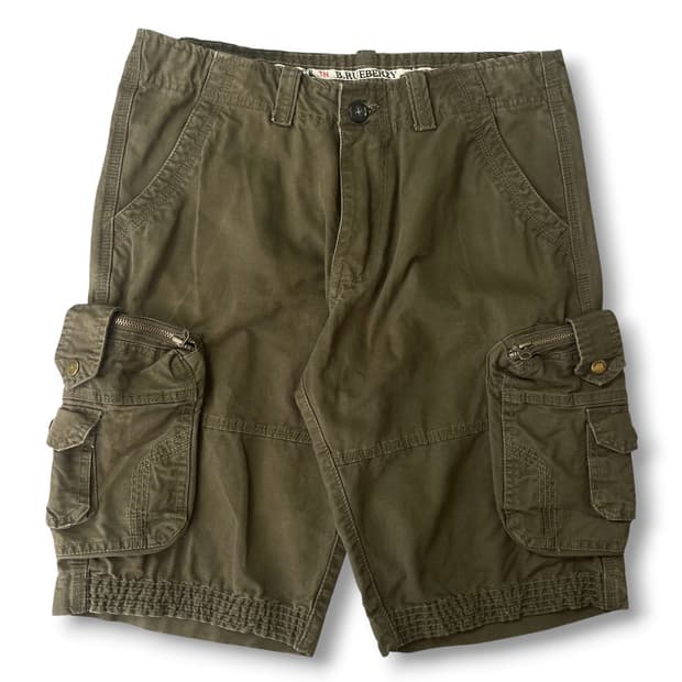 (32) 빈티지 카키 카고 하프팬츠