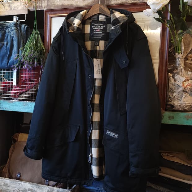 00년대 폴로 진스 컴퍼니 초고밀도 원단 미공군 B-9 밀리터리 파카 L