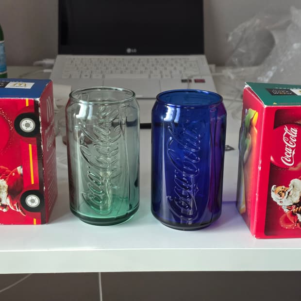 코카콜라 맥도날드 40주년 유리컵