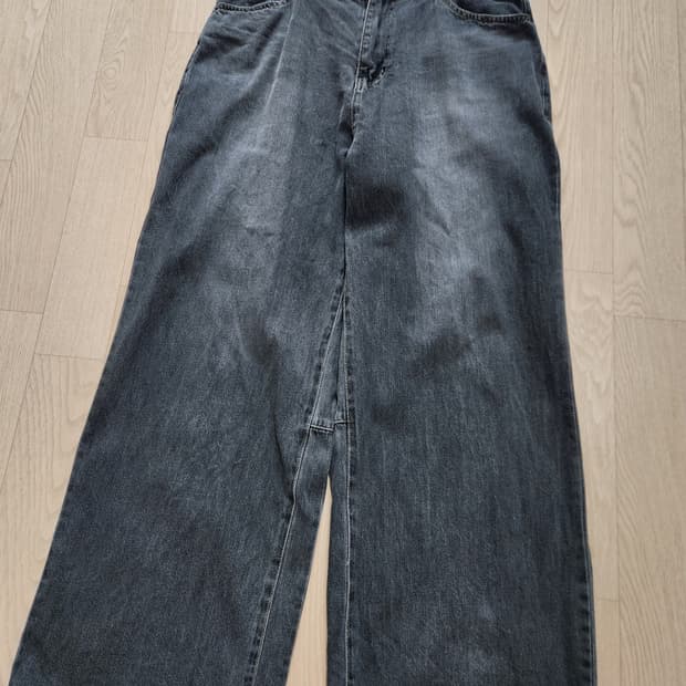 (4) 폴리테루 고시마 데님팬츠 워시드 블랙