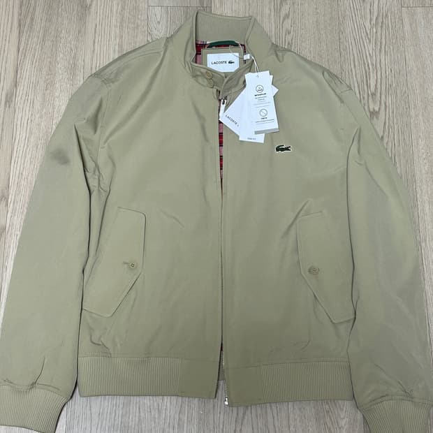 새상품) 라코스테 해링턴 자켓 베이지 50사이즈