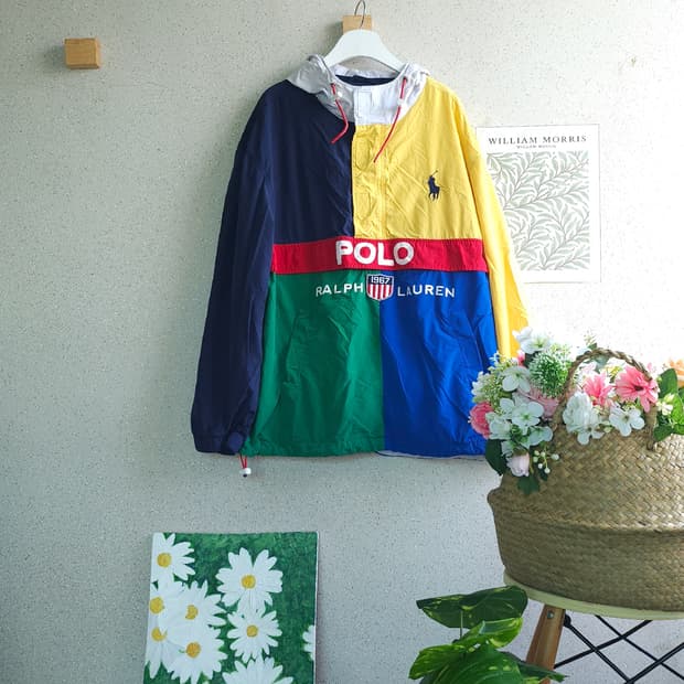 폴로랄프로렌 커러 블록 아노락 바람막이 S~XL
