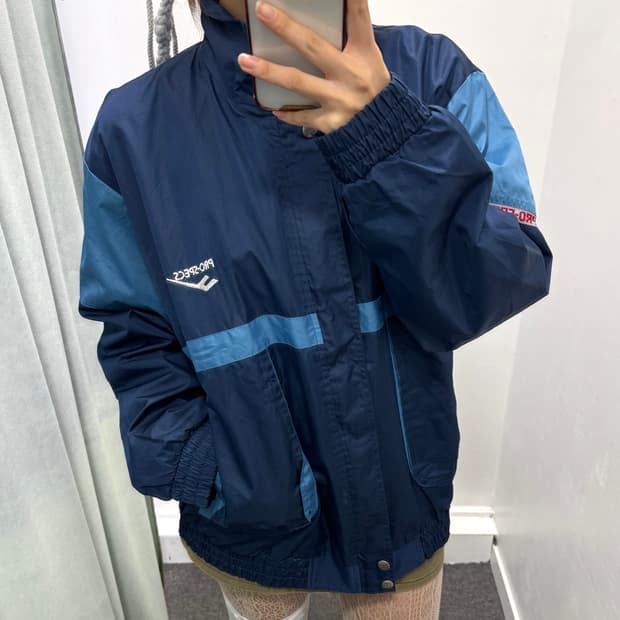 프로스펙스 블루 바람막이 