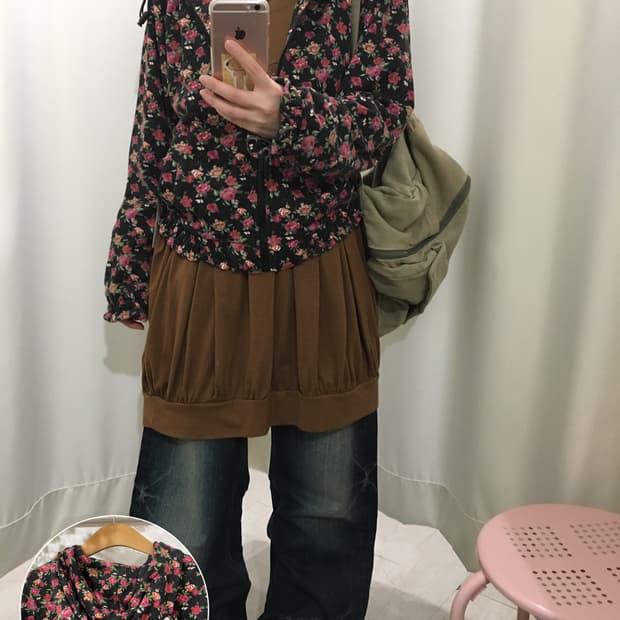 flower bear hoodie jk