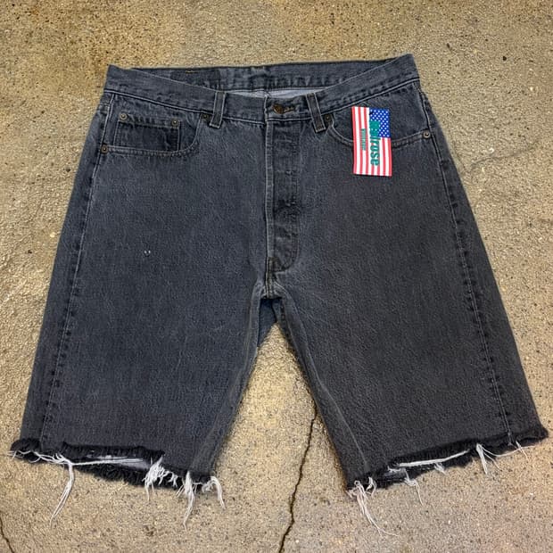 90s Made in USA 빈티지 리바이스 501 블랙진 청반바지