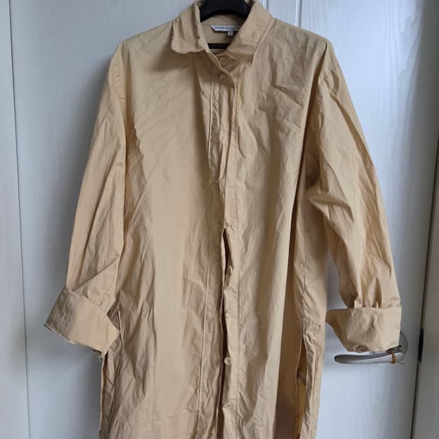 강진영 오브제 셔츠형 롱 블라우스