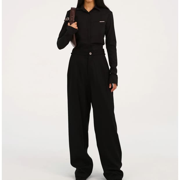 [1,2 구매] Hyein seo Wool pants black