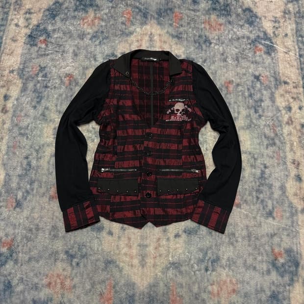 Sexpotrevenge punk layered jacket