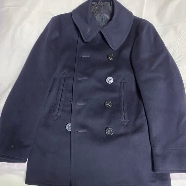 1940s U.S. Navy Wool Peacoat