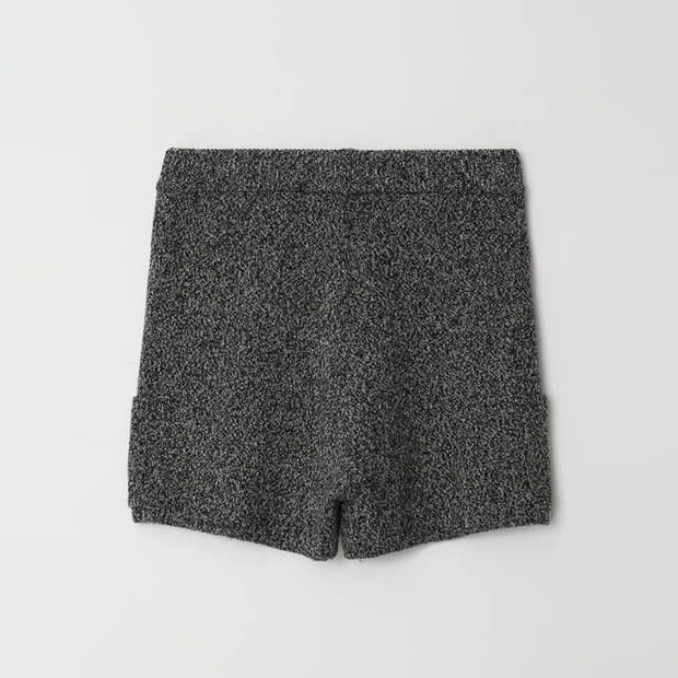 Tweed Knit Pants Charcoal