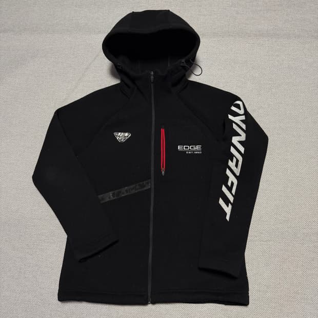 다이나핏 사이드로고 플리스 후드집업