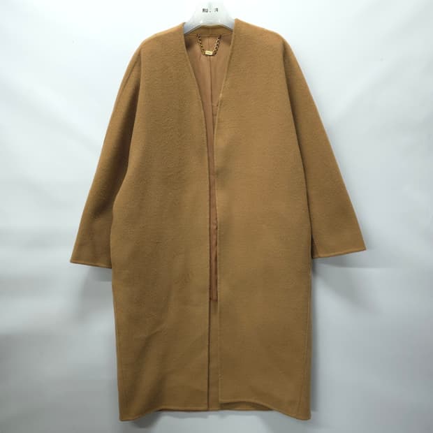유메르 프리미엄 핸드메이드 캐시미어 울 오픈로브코트