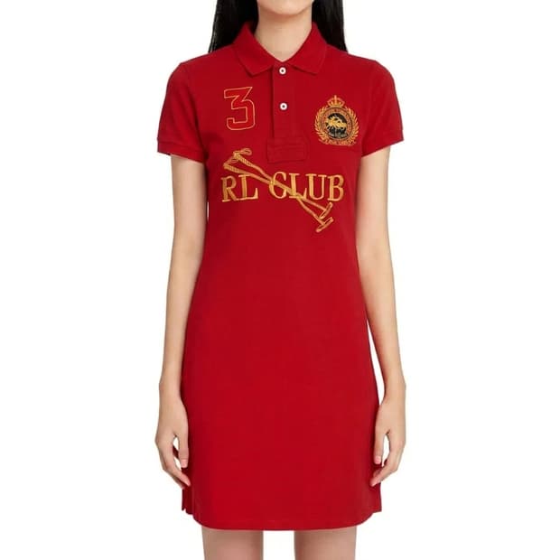 폴로 랄프로렌 스포츠 레드 챌린지 컵 드레스