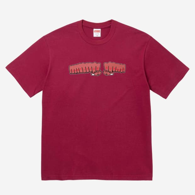 Supreme toy machine fist tee
