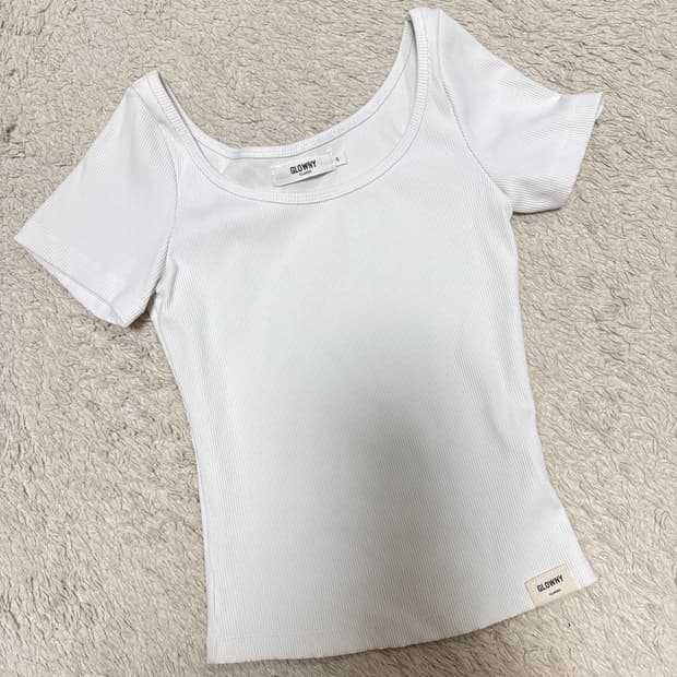 글로니 G CLASSIC RIB TEE (WHITE)