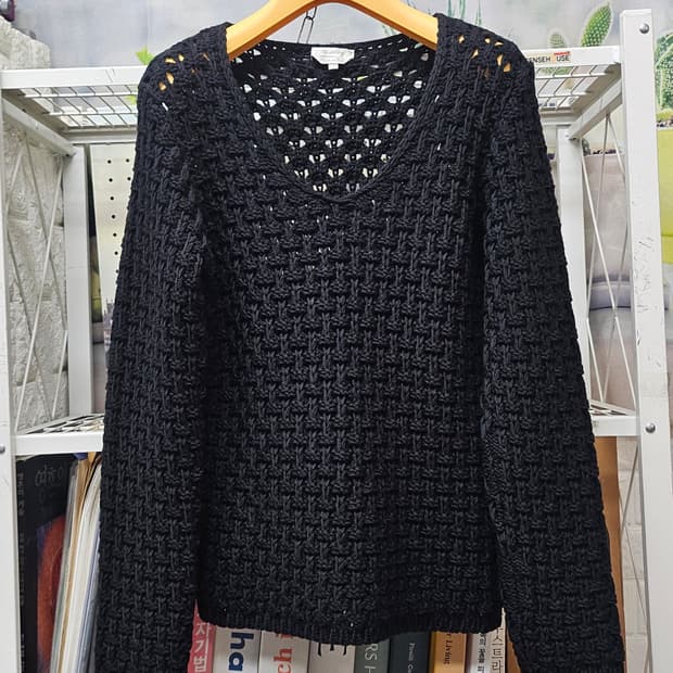 막스마라 여성니트 S 55~슬림66 버진울 크로셰 니트 스웨터 AD13