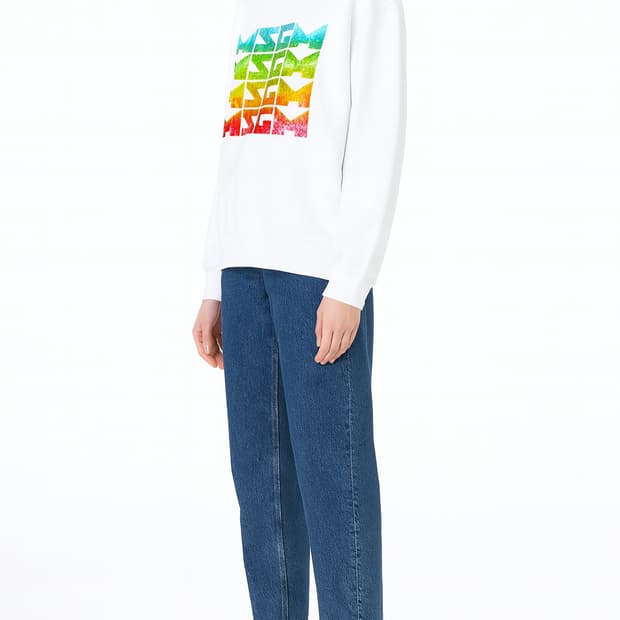 엠에스지엠 MSGM 스팽글 맨투맨 스웻 셔츠