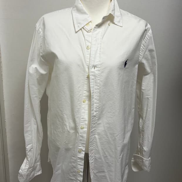 폴로 랄프로렌 옥스포드 셔츠 화이트 클래식핏 (남녀공용 S)