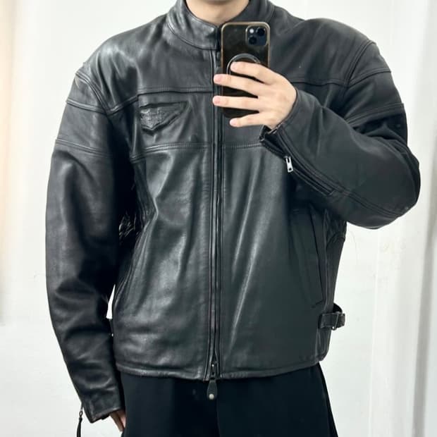 할리데이비슨 헤비 카우레더 투웨이 레이싱자켓 판매합니다