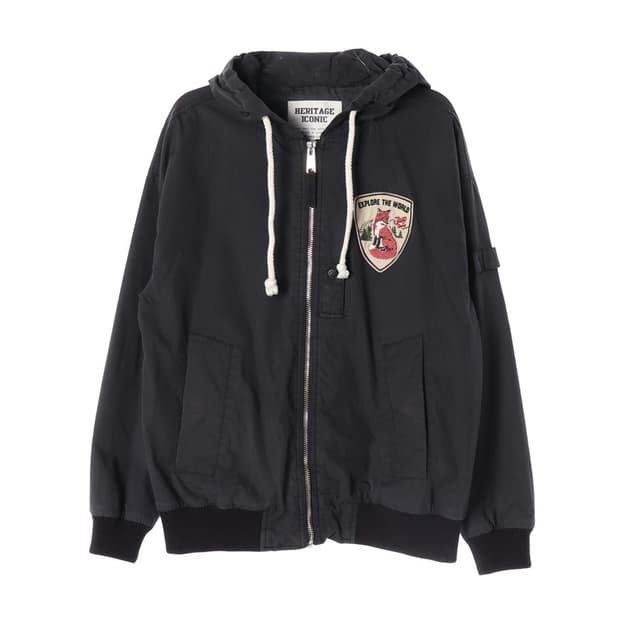 JEEP SPIRIT 폭스 자수 후드 집업 M