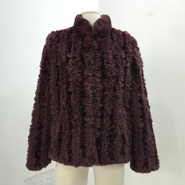 리얼 래빗퍼 리버시블 양면 퍼 자켓