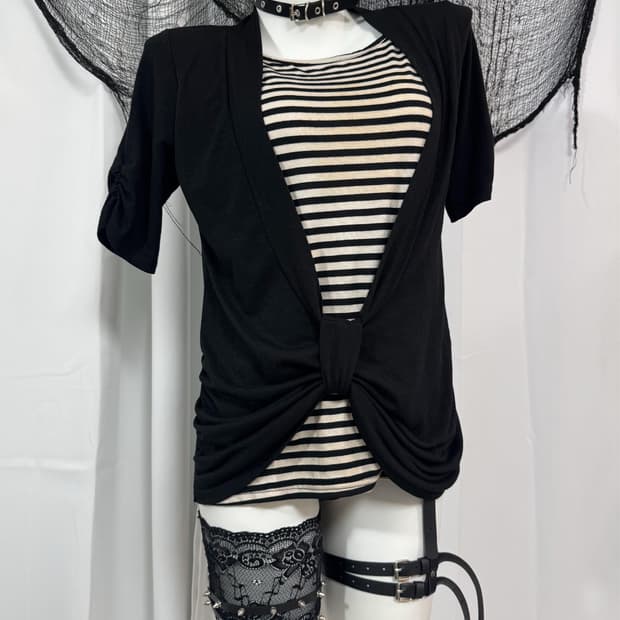 stripe detail t-shirt